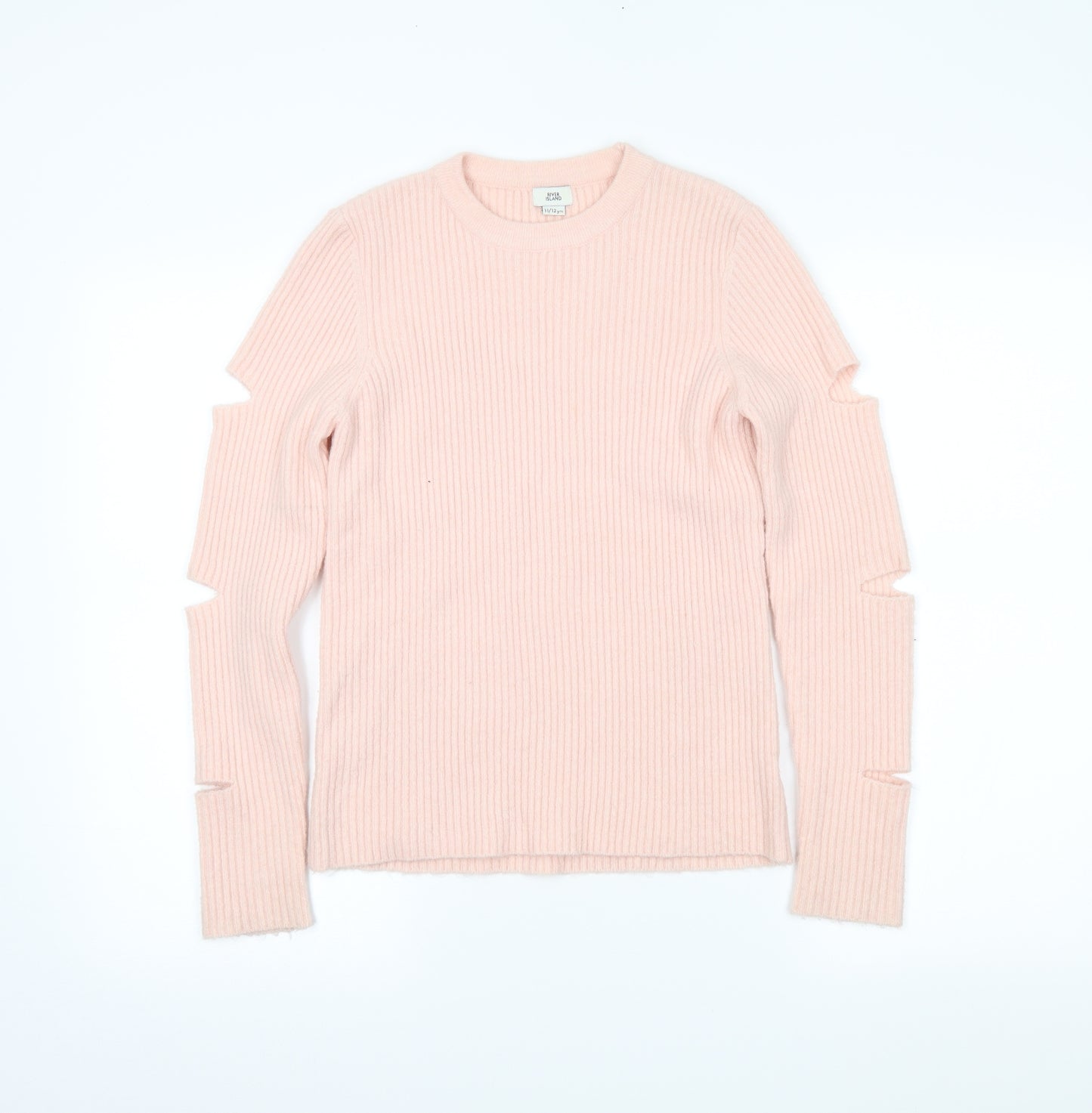 River Island Girls Pink   Pullover Jumper Size 11-12 Years