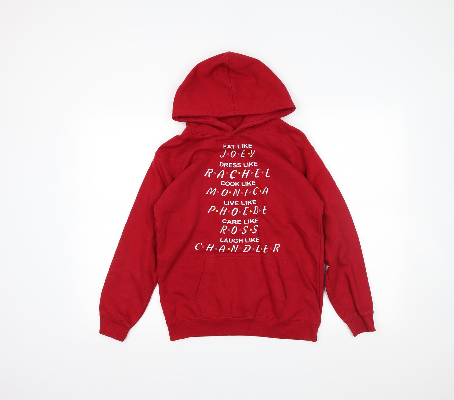Awdis Girls Red   Pullover Hoodie Size 12-13 Years  - FRIENDS