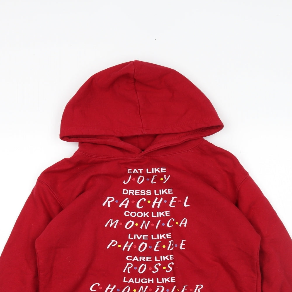 Awdis Girls Red   Pullover Hoodie Size 12-13 Years  - FRIENDS