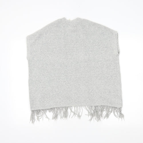 YD Girls Grey   Wrap Jumper Size 8-9 Years