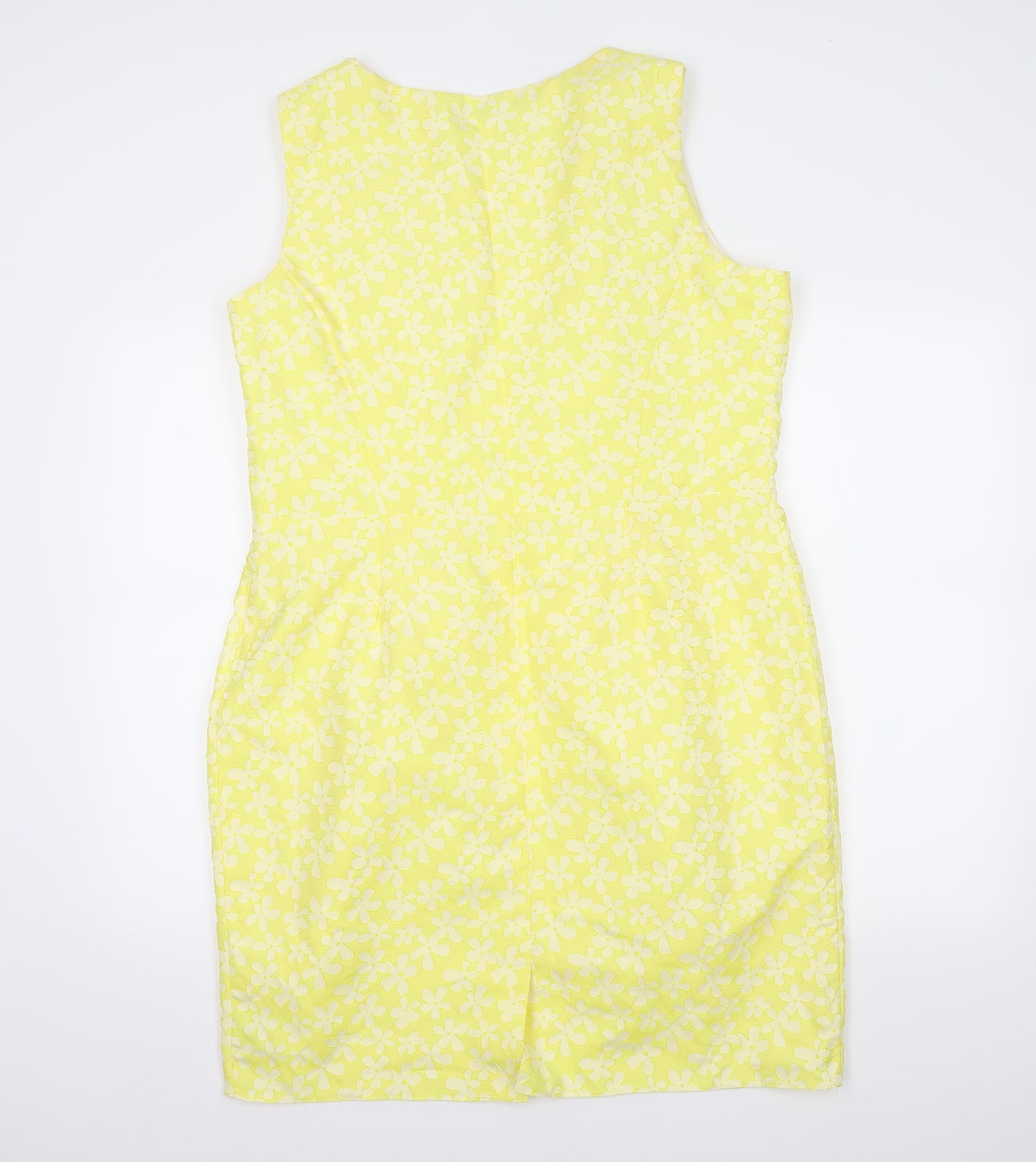 F&F Womens Yellow Floral  Sheath  Size 20