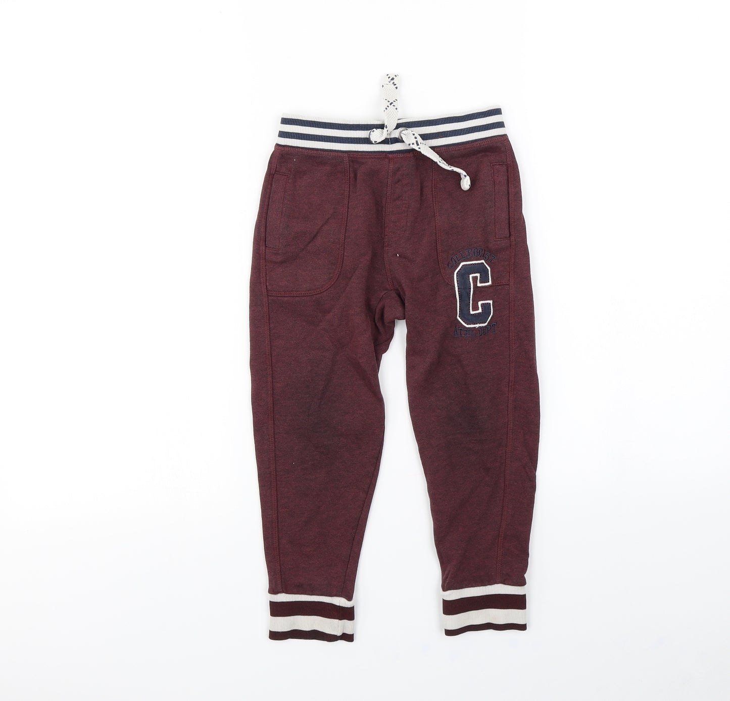 TU Boys Red   Jogger Trousers Size 3 Years