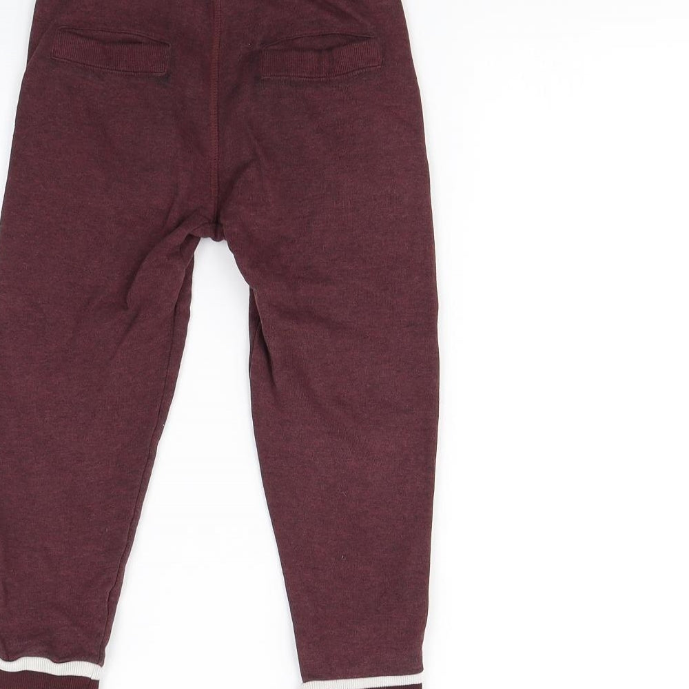 TU Boys Red   Jogger Trousers Size 3 Years