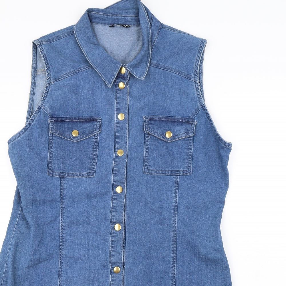 Select Womens Blue   Pinafore/Dungaree Dress  Size 18