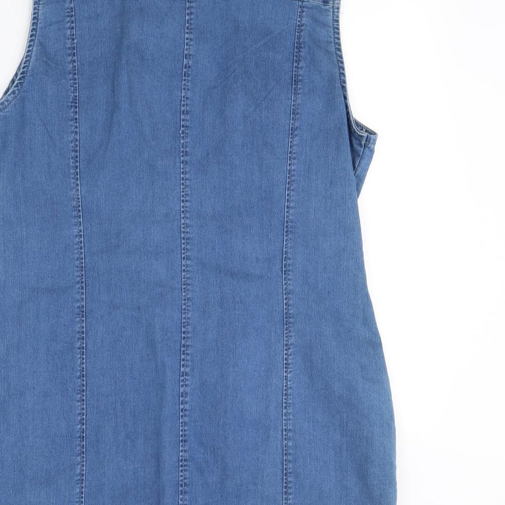 Select Womens Blue   Pinafore/Dungaree Dress  Size 18