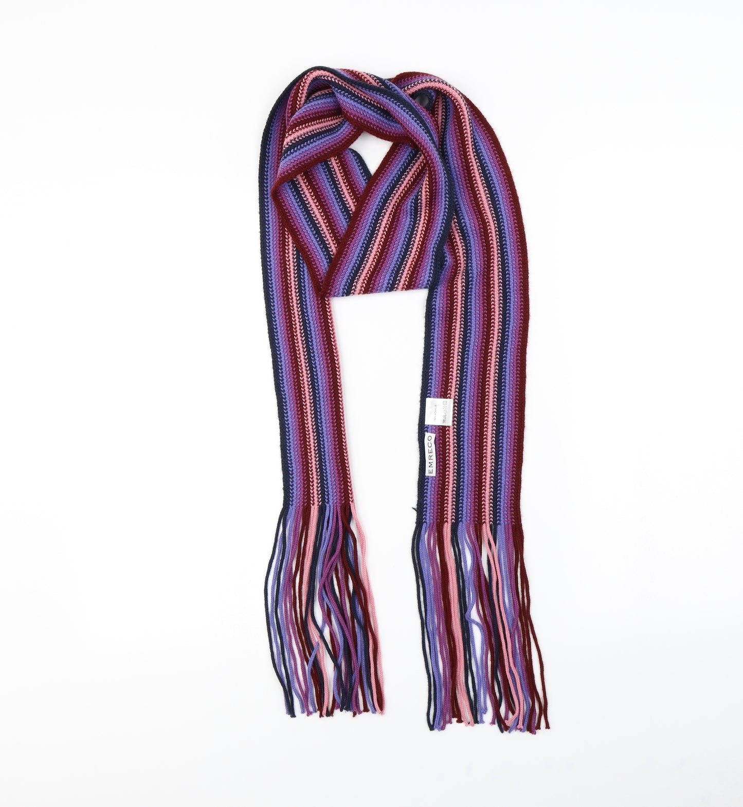 Emerco Womens Purple Striped   Scarf