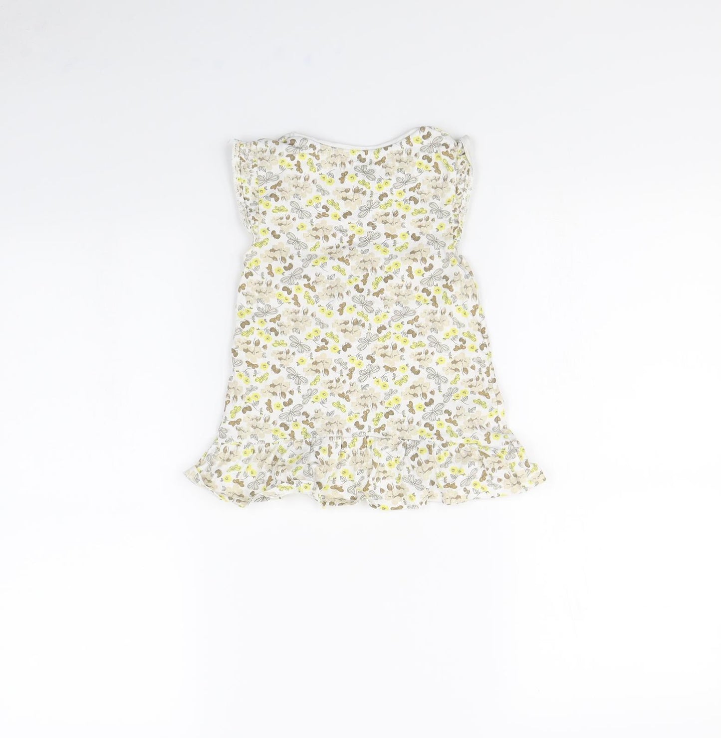 TU Girls White Floral  Fit & Flare  Size 3 Years