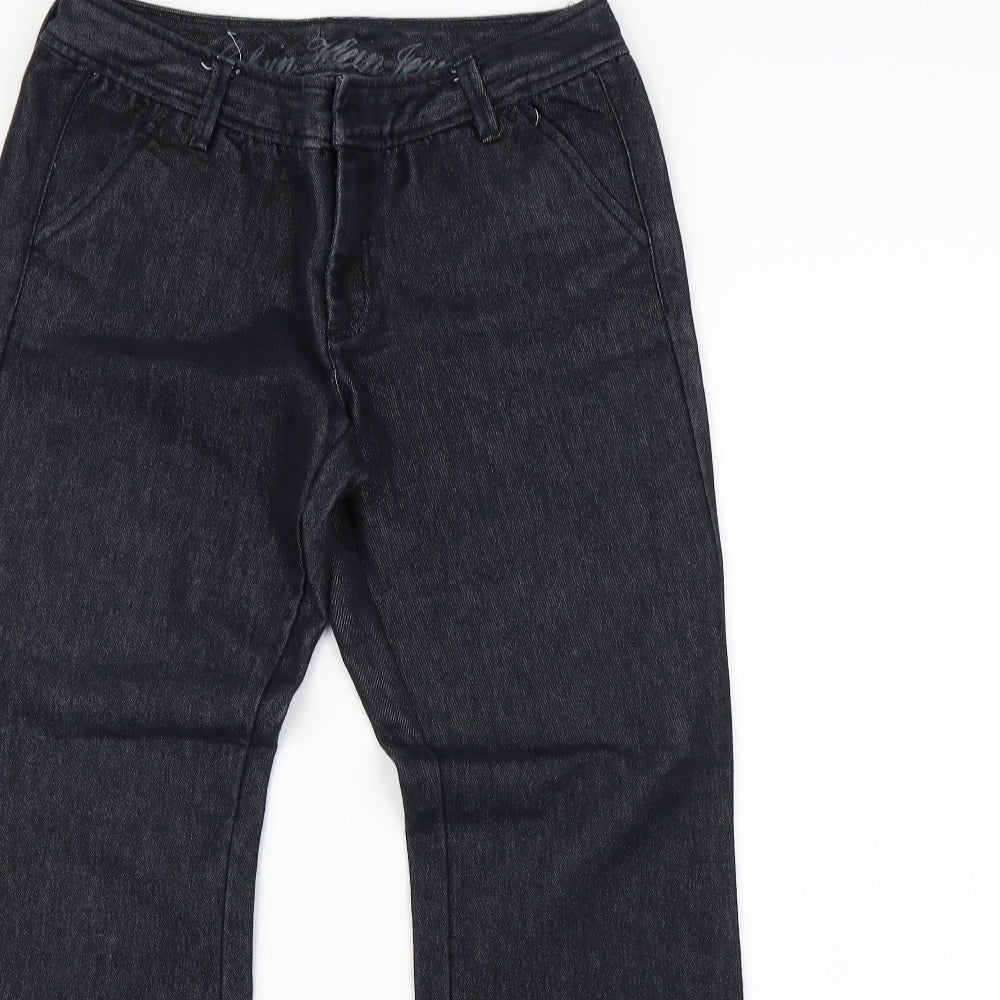 Calvin Klein Womens Black   Flared Jeans Size 10 L30 in
