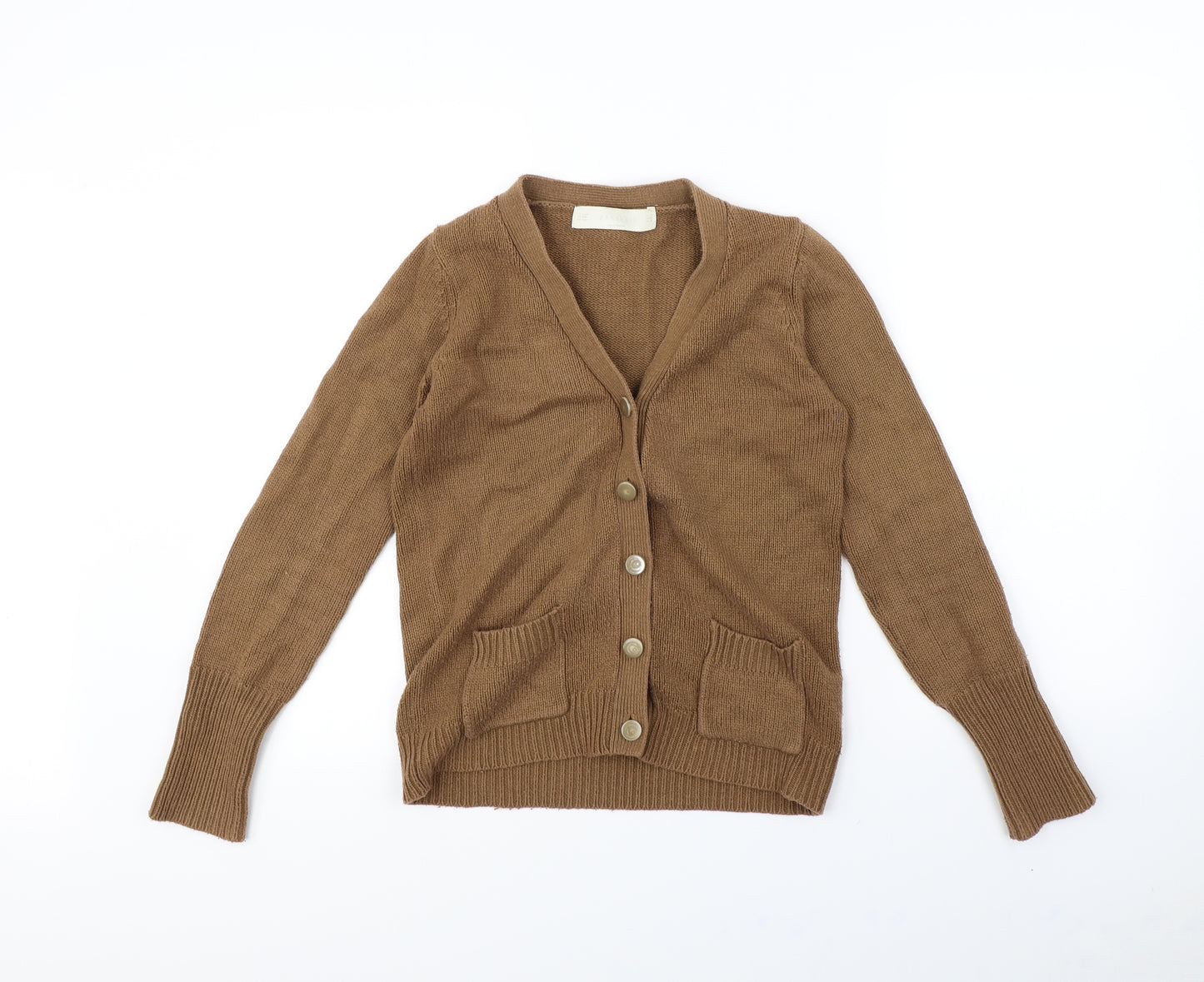 Zara Womens Brown   Cardigan Jumper Size S