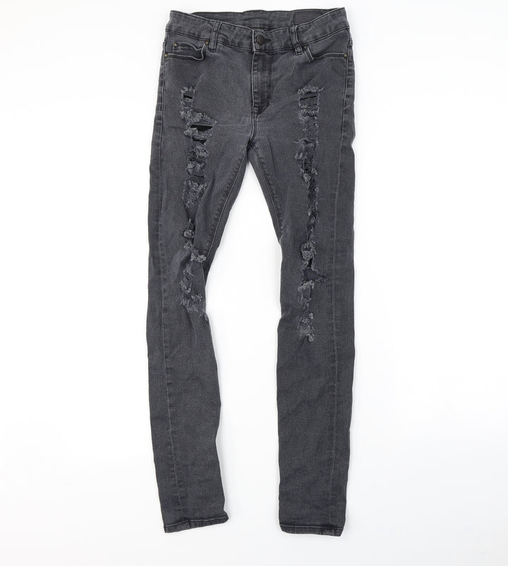 ASOS Womens Black   Straight Jeans Size 28 in L30 in