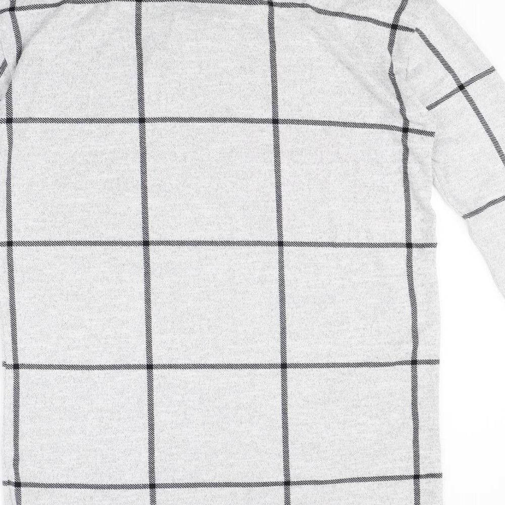 F&F Womens Grey Check  Jumper Dress  Size 16