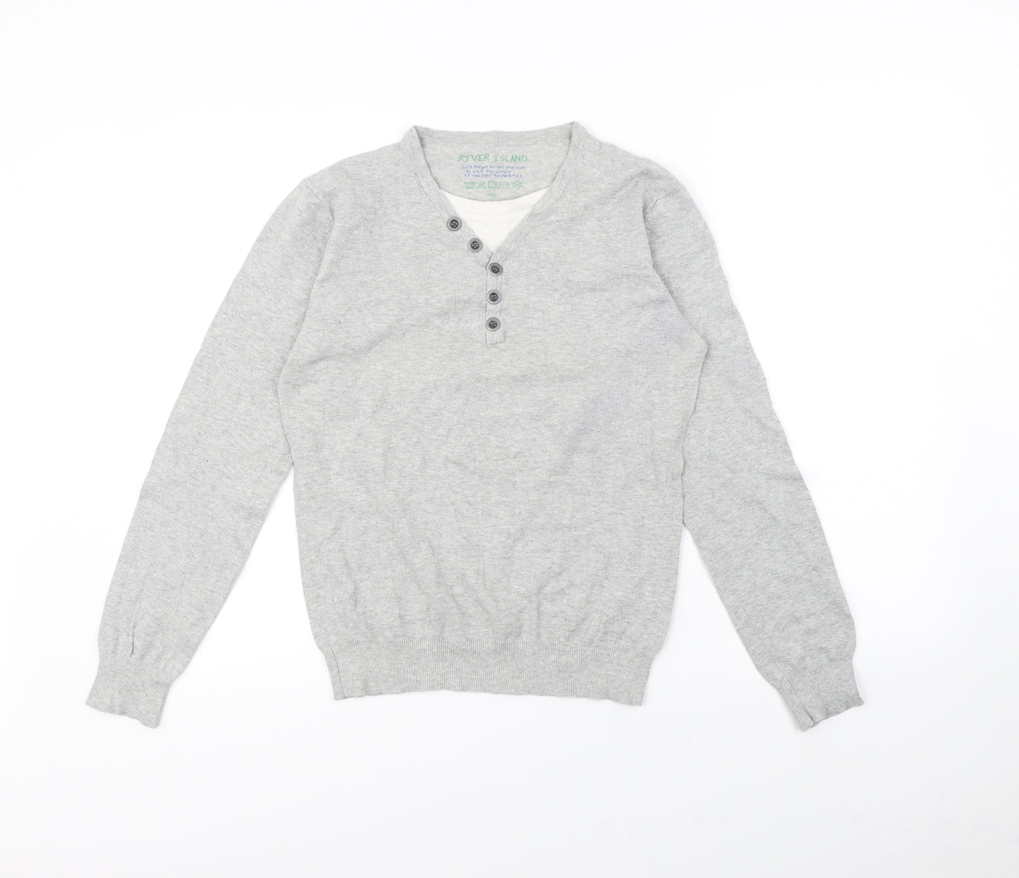 River Island Womens Grey   Pullover Jumper Size S