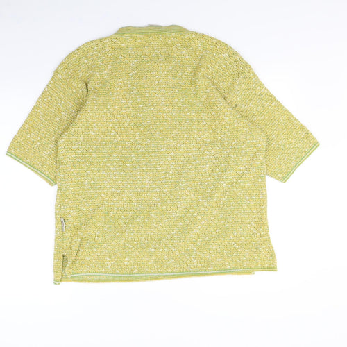Cotton Works Womens Yellow   Pullover Jumper Size S