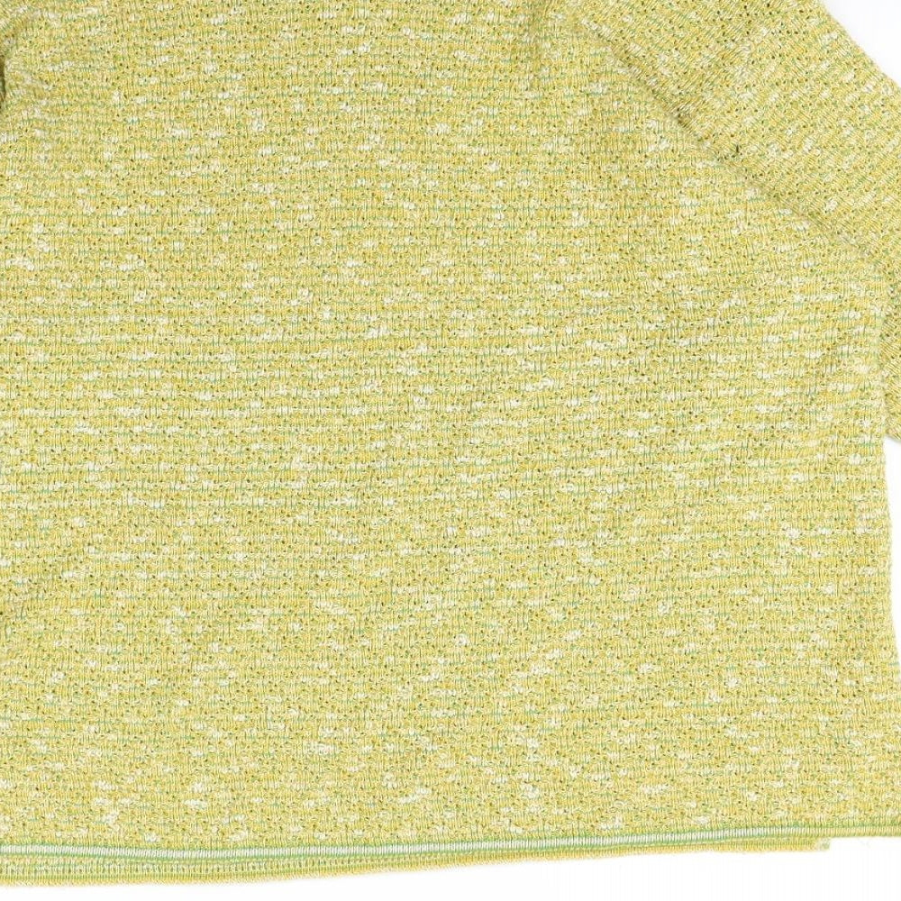 Cotton Works Womens Yellow   Pullover Jumper Size S