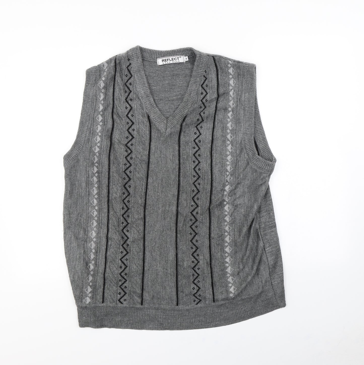 Reflect Mens Grey   Pullover Jumper Size M
