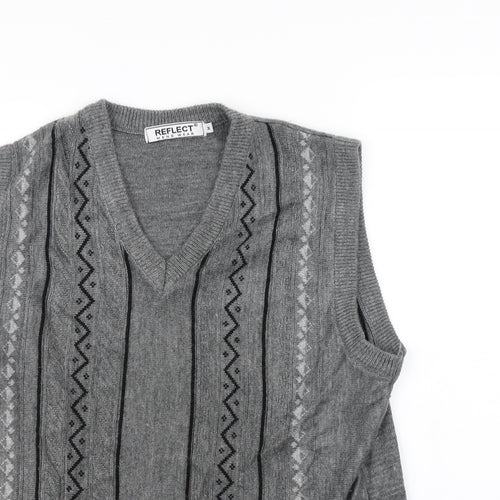 Reflect Mens Grey   Pullover Jumper Size M