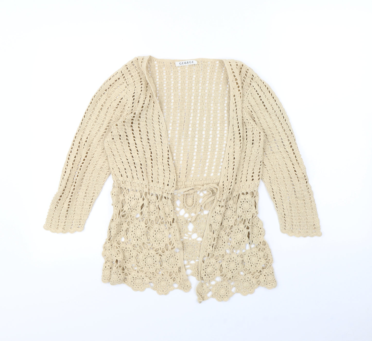 George Womens Beige   Cardigan Jumper Size 12