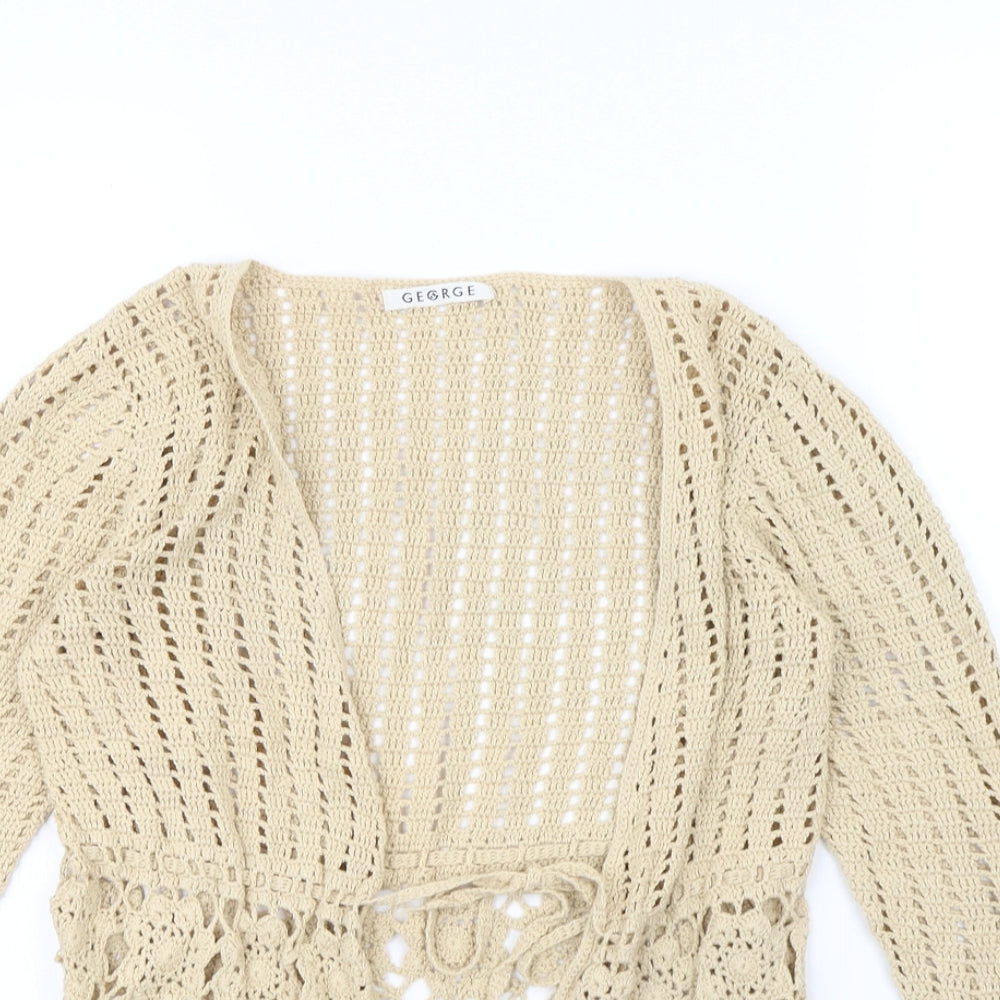 George Womens Beige   Cardigan Jumper Size 12