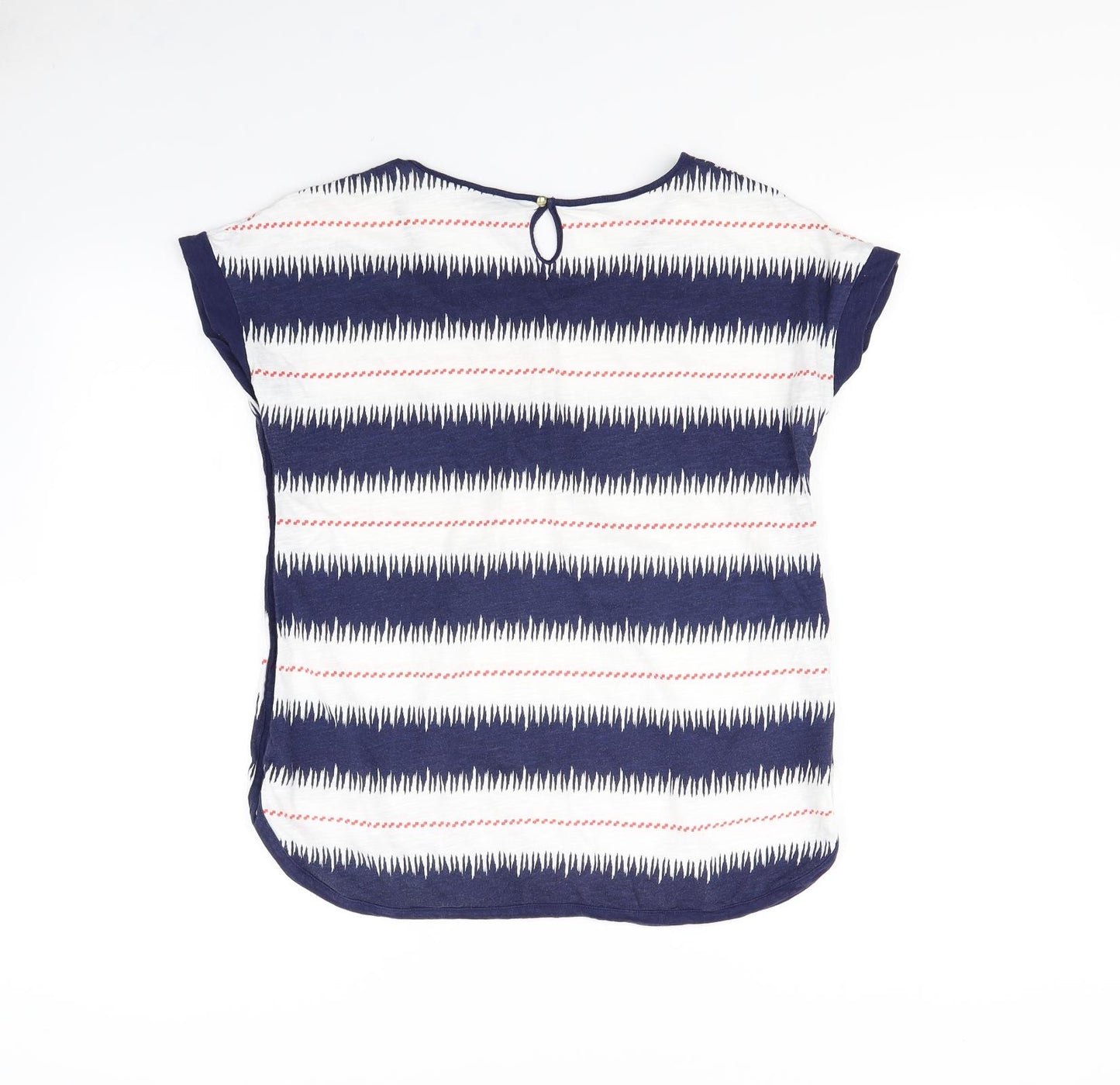 Tommy Hilfiger Womens Blue Striped  Basic T-Shirt Size M