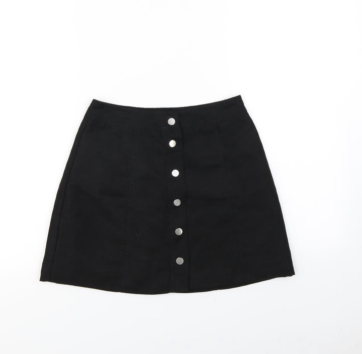 H&M Womens Black Mini Skirt Size 6