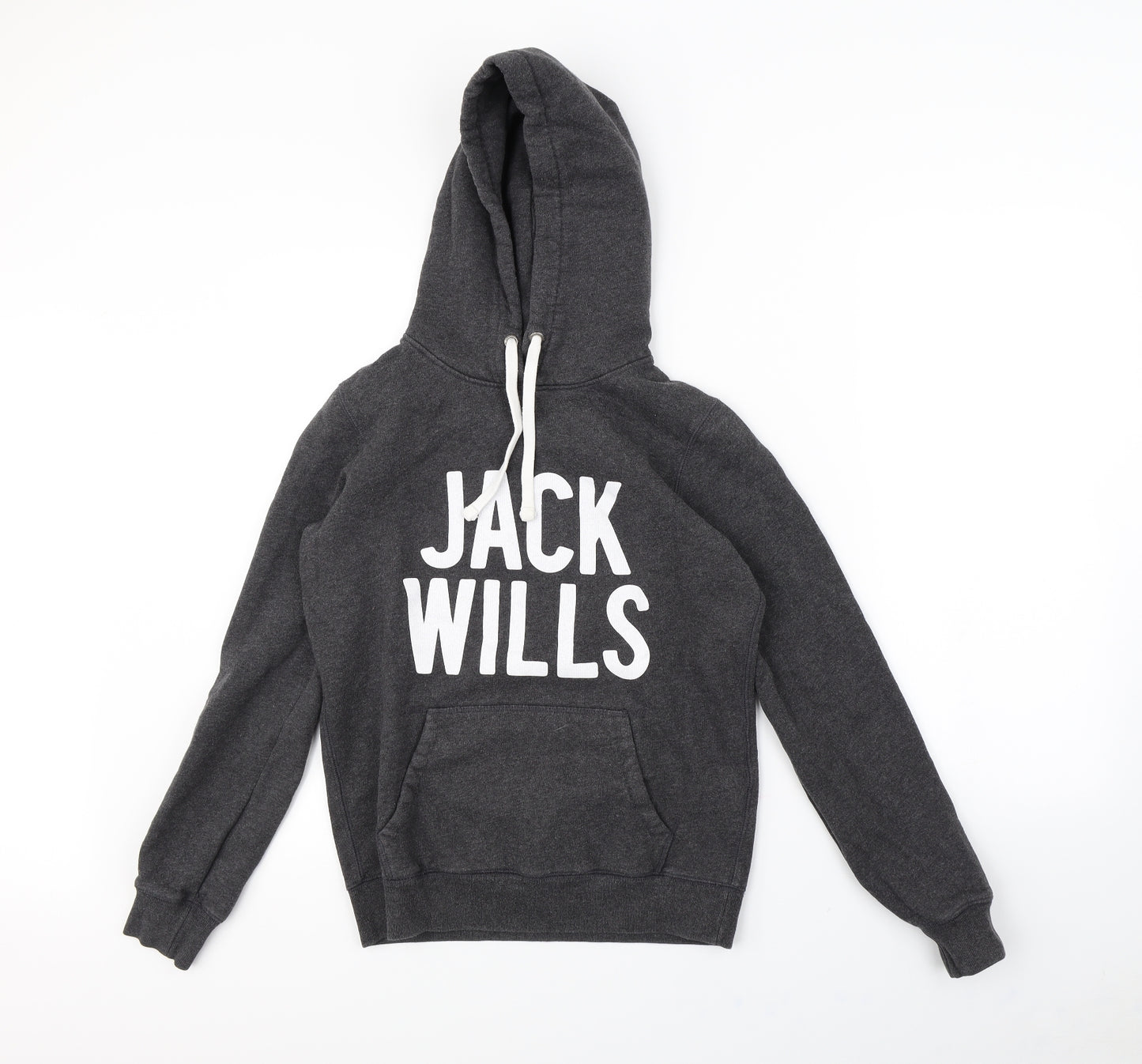 Jack Wills Womens Grey   Pullover Hoodie Size 8