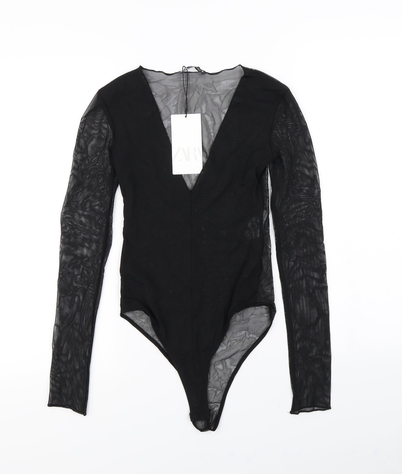 Zara Womens Black   Bodysuit One-Piece Size S