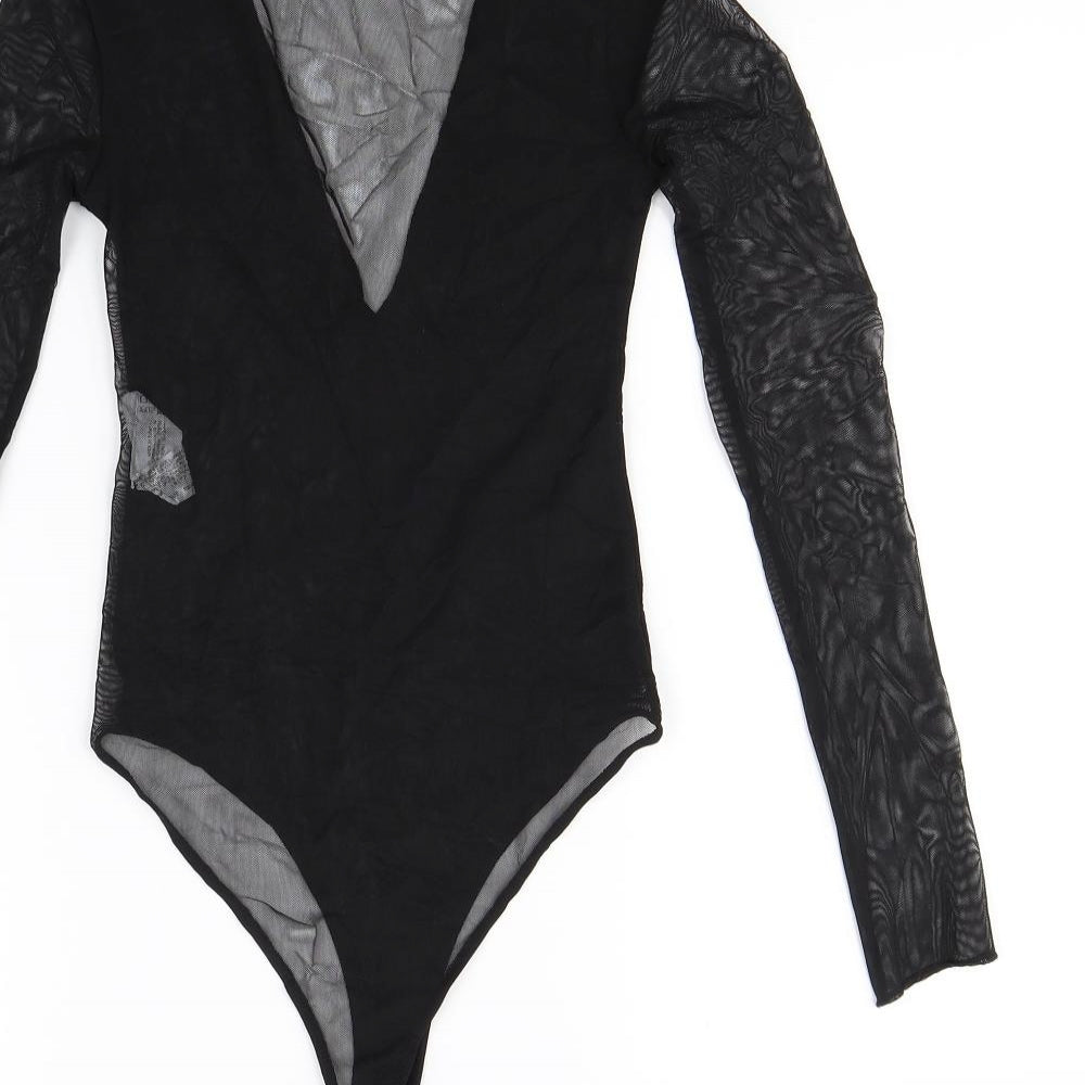 Zara Womens Black   Bodysuit One-Piece Size S