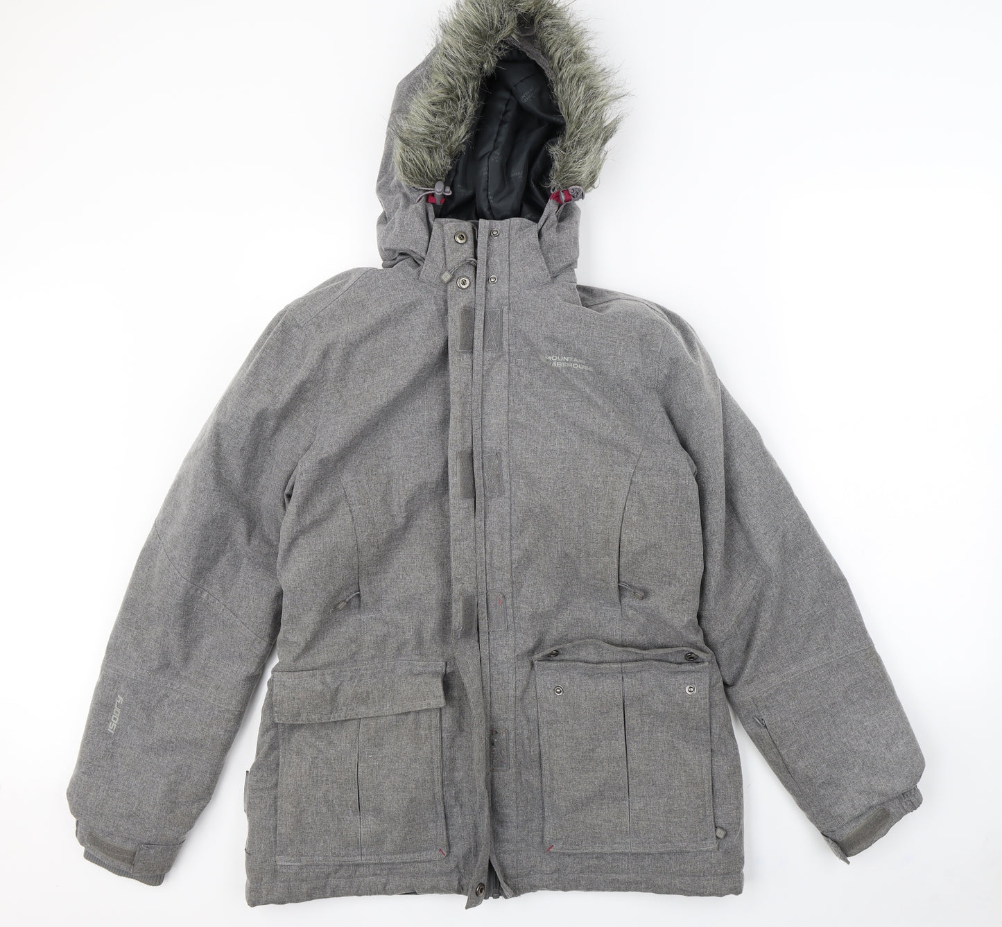 Mountain Warehouse Womens Grey   Rain Coat Coat Size 12