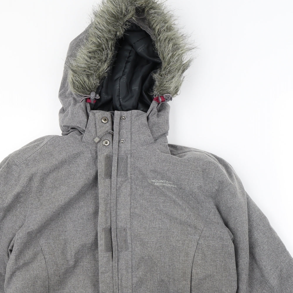 Mountain Warehouse Womens Grey   Rain Coat Coat Size 12