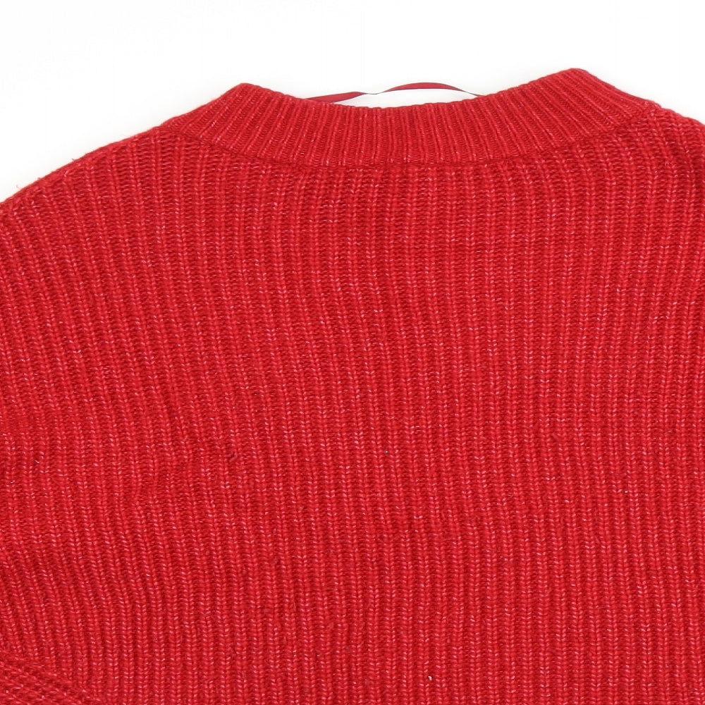 Primark Womens Red  Knit Pullover Jumper Size XL