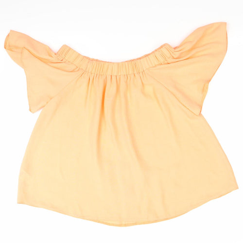 F&F Womens Orange   Basic Blouse Size 12
