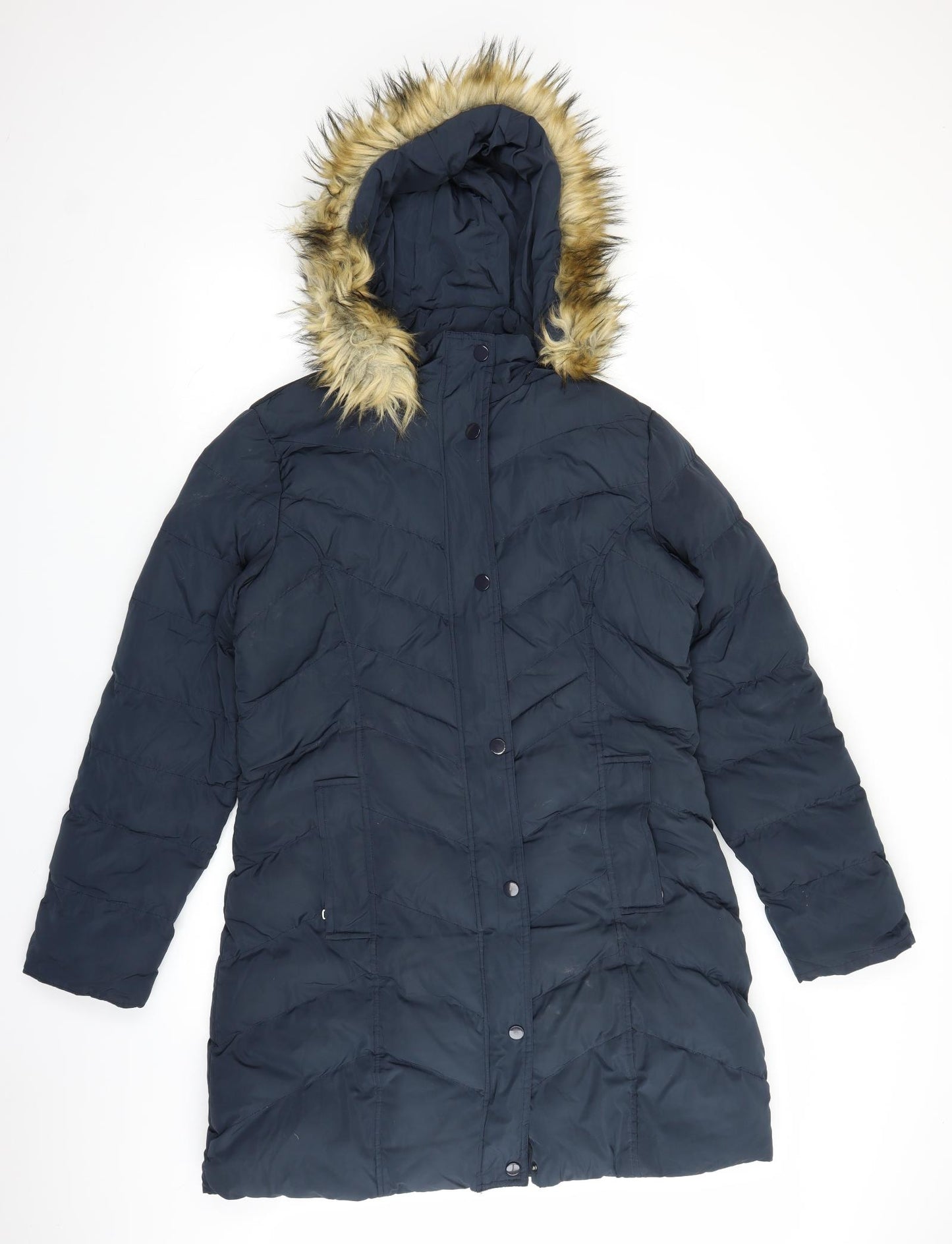 Spire & Spindle Womens Blue   Parka Coat Size 14