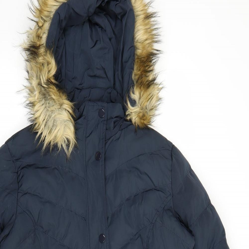 Spire & Spindle Womens Blue   Parka Coat Size 14