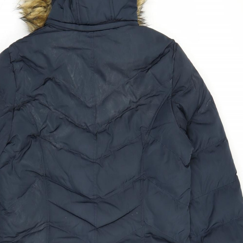 Spire & Spindle Womens Blue   Parka Coat Size 14