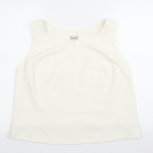 Roman Originals Womens White   Basic Blouse Size 22