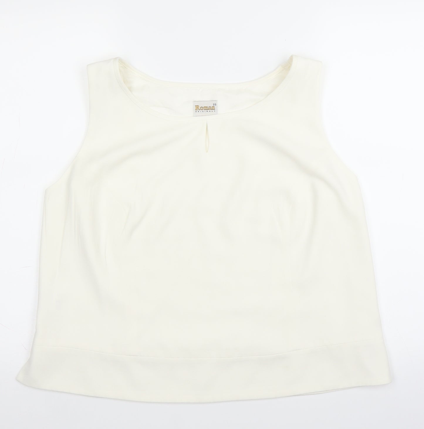 Roman Originals Womens White   Basic Blouse Size 22