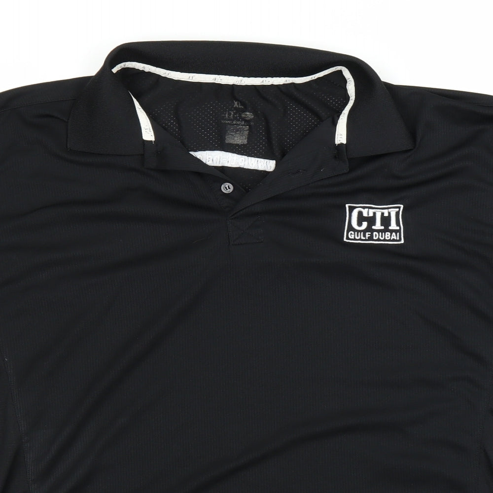 41 Mens Black    Polo Size XL