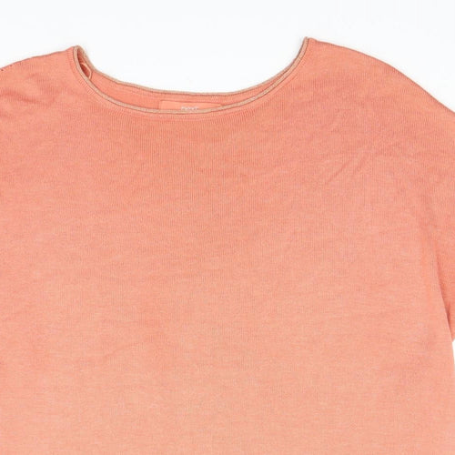 NEXT Womens Orange  Knit Pullover Jumper Size 14
