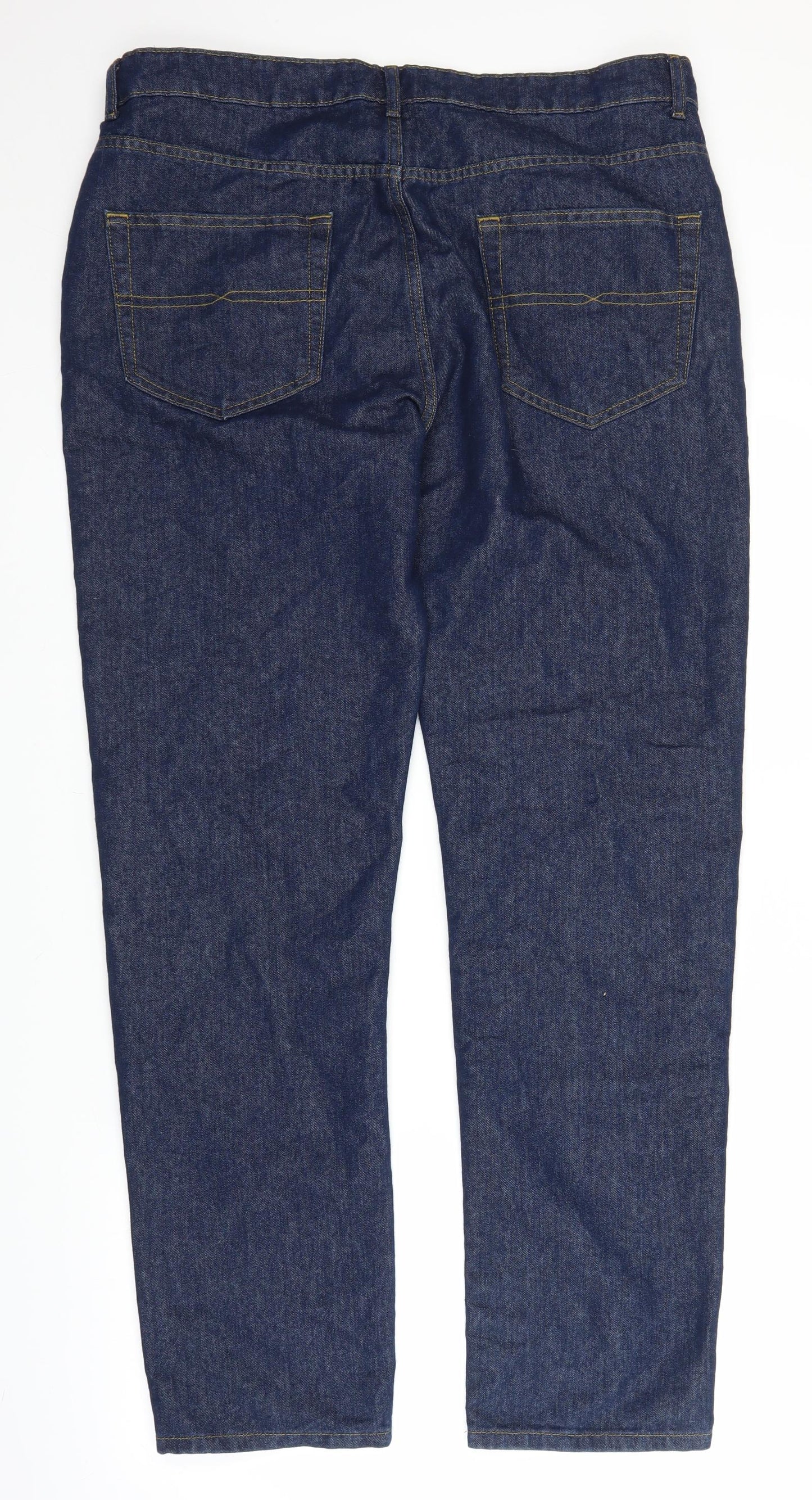 Pep&co Mens Blue  Denim Straight Jeans Size 38 in L30 in