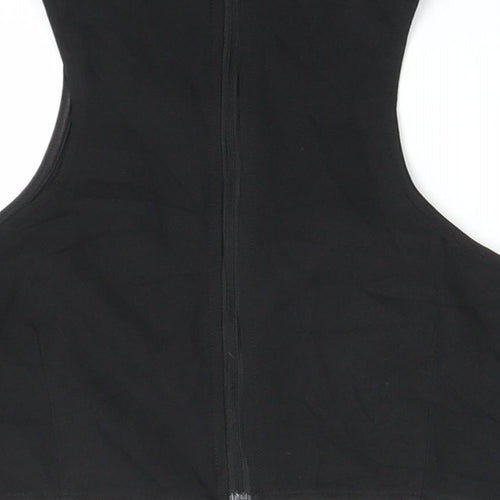 Missguided Womens Black   Cropped Blouse Size 12