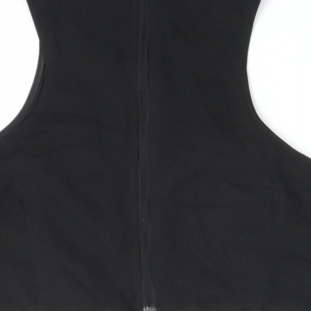 Missguided Womens Black   Cropped Blouse Size 12