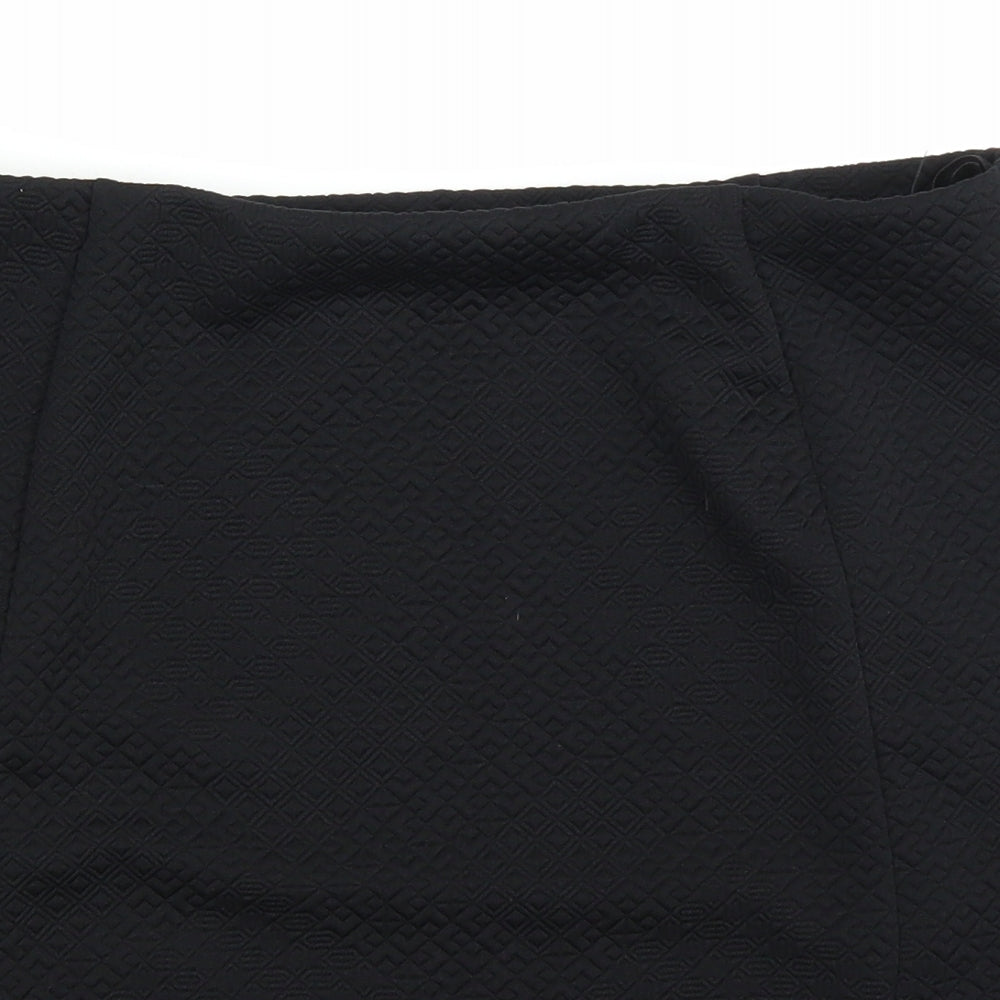 Papaya Womens Black   A-Line Skirt Size 10