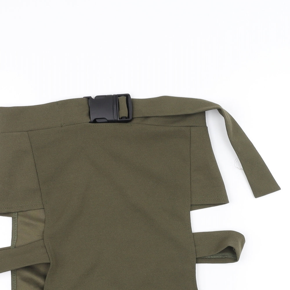 PRETTYLITTLETHING Womens Green   A-Line Skirt Size 8