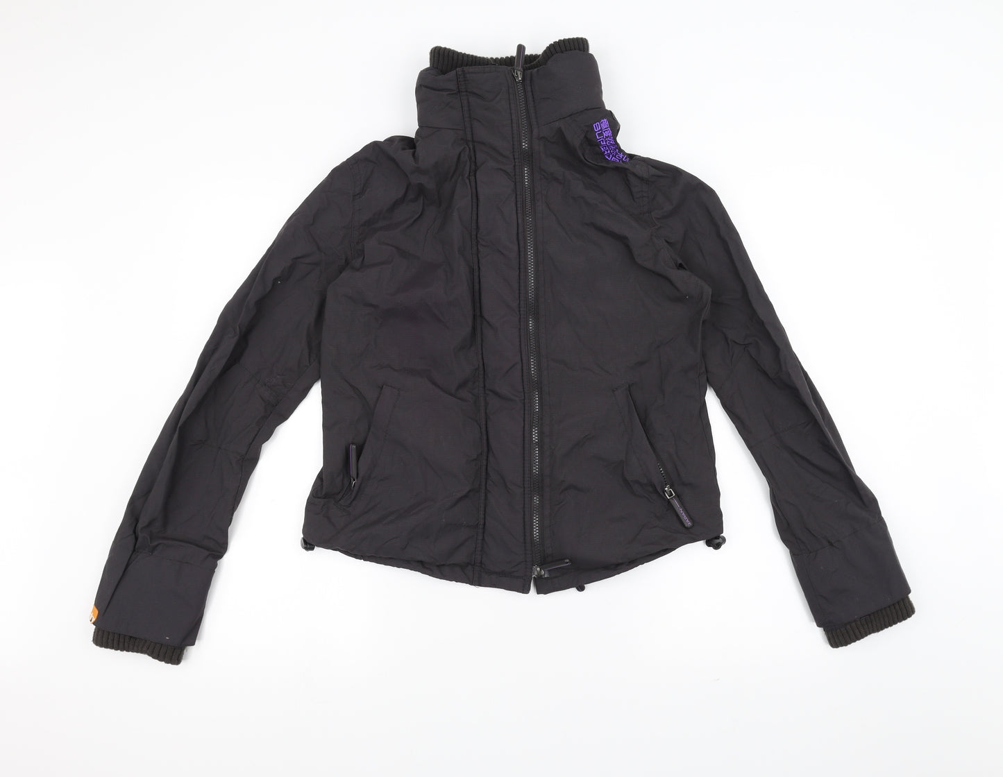 Superdry Womens Black   Parka Coat Size L