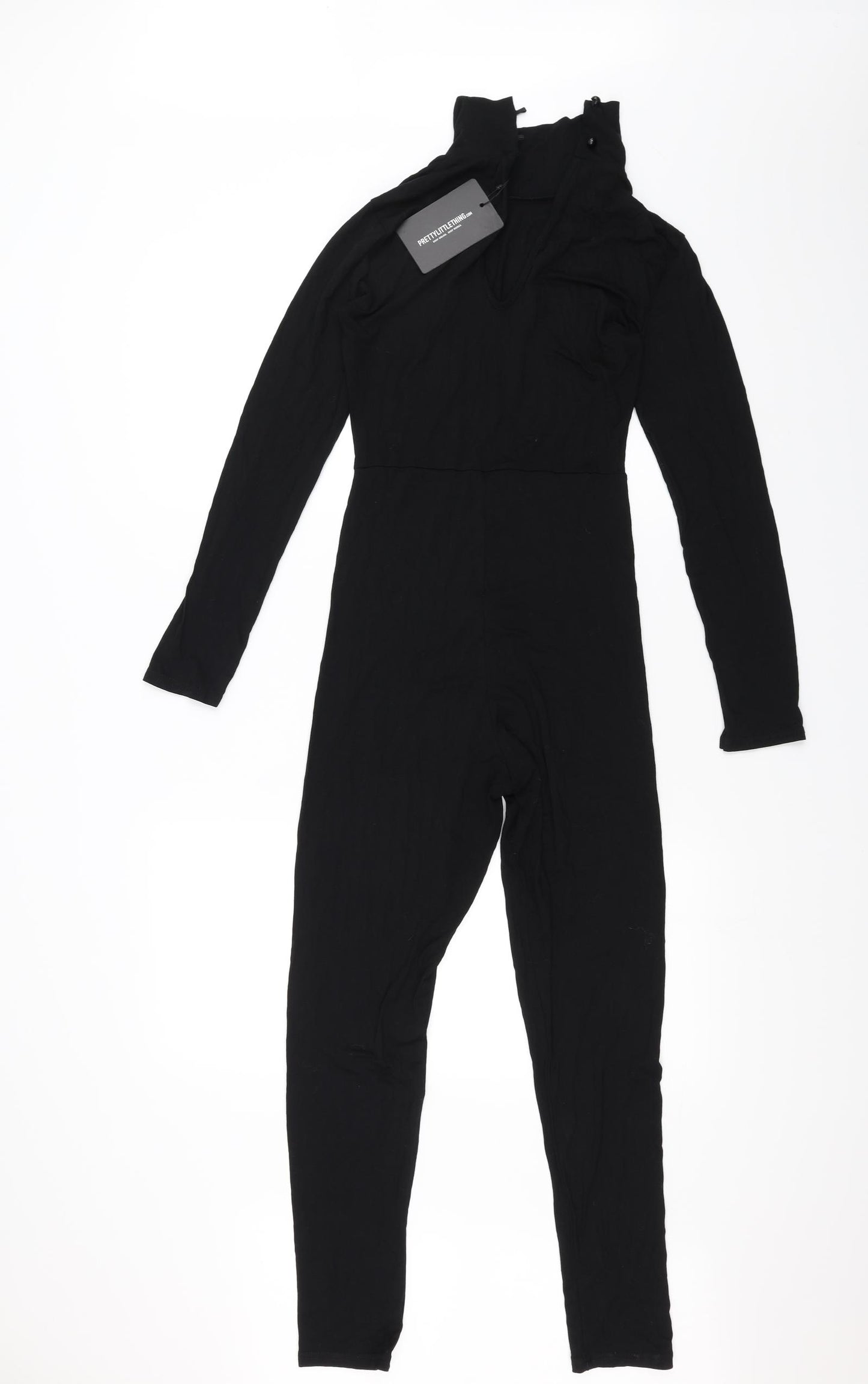 PRETTYLITTLETHING Womens Black   Jumpsuit One-Piece Size 10
