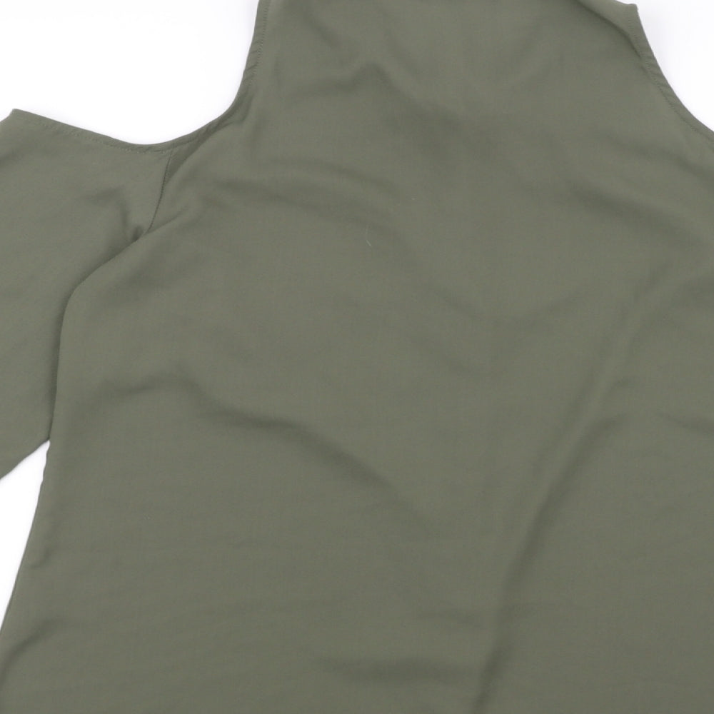 Papaya Womens Green   Basic Blouse Size 12