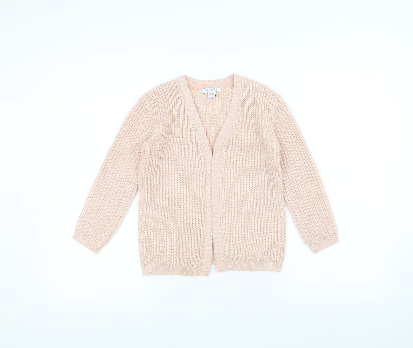 Primark Girls Pink  Knit Jacket  Size 6-7 Years