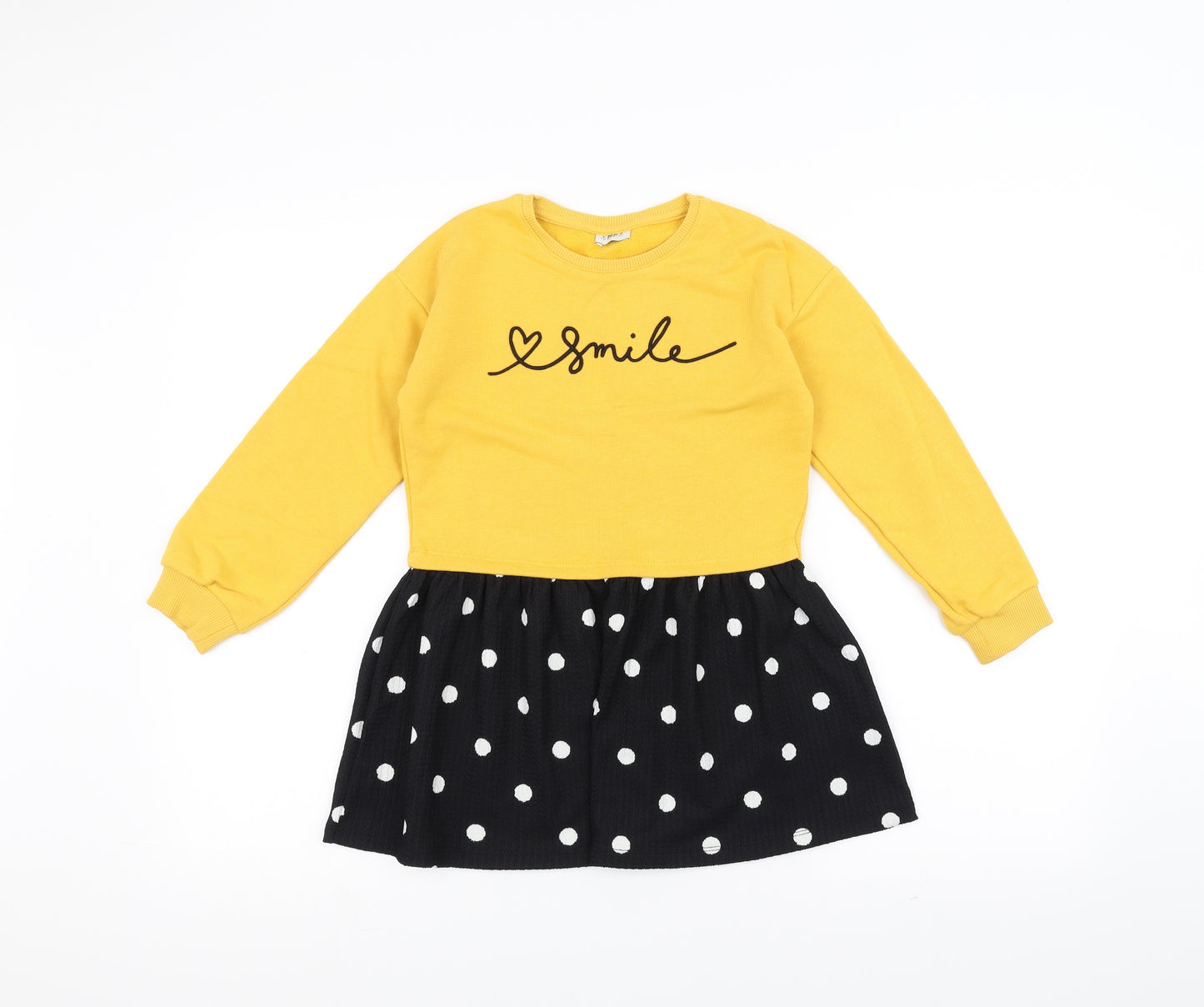 F&F Girls Yellow   Jacket Dress  Size 6-7 Years