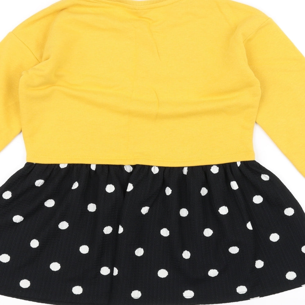 F&F Girls Yellow   Jacket Dress  Size 6-7 Years