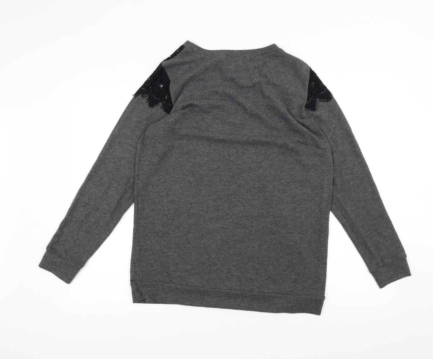 Gypsy Heart Womens Grey   Pullover Jumper Size M